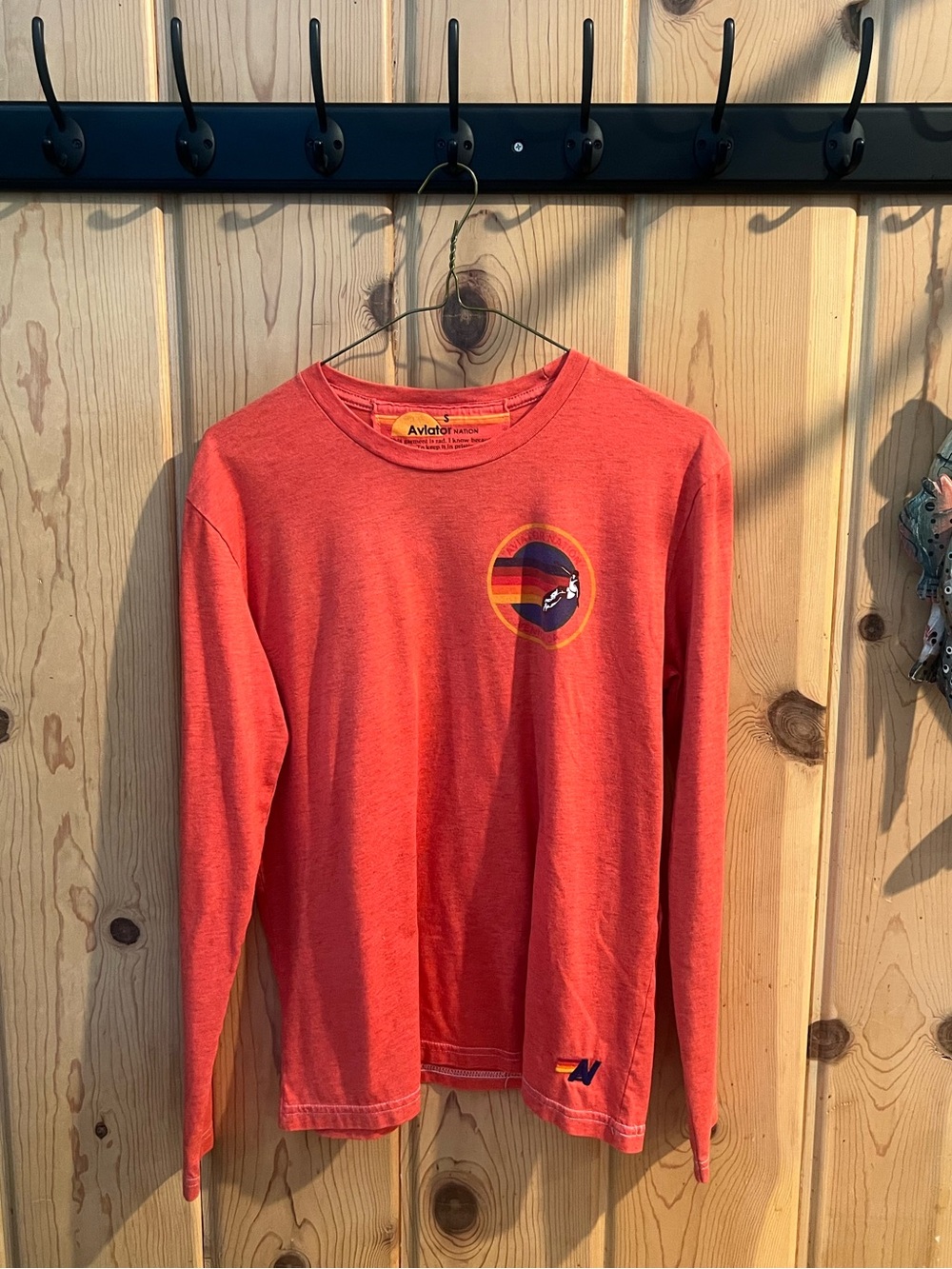 Aviator Nation Sunset Long Sleeve Tee Size Small | Rare Find Colorway | EUC